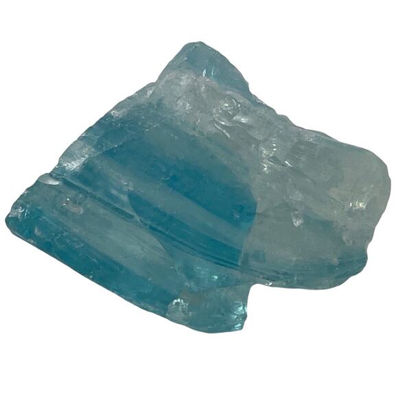Sky Blue Translucent Art Glass Cullet Layered #5L139 - Picture 1 of 5